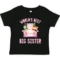 thumbnail image 3 of Inktastic Big Sister Pink Safari Animals Girls Toddler T-Shirt, 3 of 5