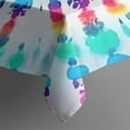 thumbnail image 3 of Colorful Tie Dye Pattern Rectangle Tablecloth 60"x84",Waterproof Polyester Rectangle Table Cloth, Wipeable Spillproof Polyester Tablecloth for Dining, Camping, Indoor and Outdoor, 3 of 5