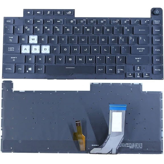 New US Black English Backlit Laptop Keyboard (Without palmrest) for ASUS GL531 GL531G GL531GW GL531GT GL531GU Light Backlight