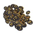 thumbnail image 2 of 100 Pieces Protable Numbered Tag Number Tag for Supermarket Warehouse Locker and yellow word, 2 of 7