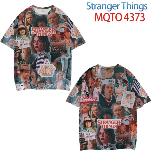 Strange Tale Stranger Things Apparel camiseta suelta de manga corta impresa en 3D