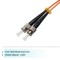 thumbnail image 3 of Unique Bargains 1 Meter 3.2Ft Fiber Patch Cable Multimode Duplex ST-ST OM1 LSZH Fiber Optic Jumper Orange For Optical Fiber 1Pcs, 3 of 6
