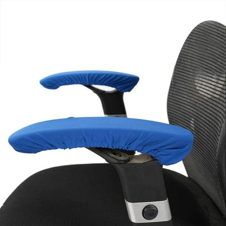 1 Pair Knitted Elastic Fabric Chair Armrest Covers Office Wheelchair 