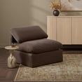 thumbnail image 2 of Meridian Furniture Indulge Contemporary Velvet Armless Chair in Brown, 2 of 4