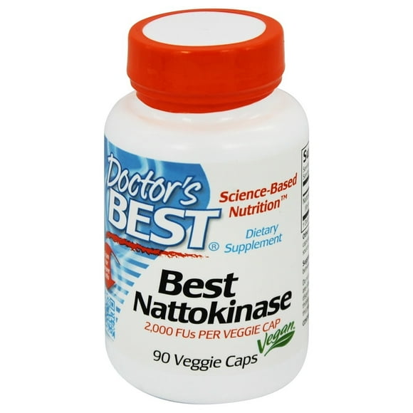 Doctor's Best - Nattokinase 2000 FU - 90 Gélules Végétariennes