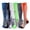 001-Black+Grey+White+Blue+Green+Orange, variant on 6 Pairs 15-25mmHg Knee-High Compression Socks for Women & Men - Wide Calf Design, Ideal Support for Athletics, Travel,Daily wear