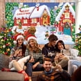 thumbnail image 2 of Escena de pared navideña Telón de fondo de Papá Noel Puerta navideña extra grande Co, 2 of 4