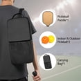 thumbnail image 2 of Pickleball Paddles Set Of 1, Fiberglass Surface, Wood Grain Print, 1 Paddle, 2 Balls & Bag, 2 of 5