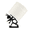Sword-back Style, variant on Whimsical Ant Toilet Paper Holder and Decorative Napkin Stand, Heavy-Duty ABS Vertical Tissue Organizer for Kitchen Countertop and Bathroom Vanity, Midnight Onyx Black