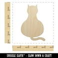 thumbnail image 2 of Cat Sitting Back Solid Wood Shape Unfinished Piece Cutout Craft DIY Projects - 4.70 Inch Size - 1/8 Inch Thick, 2 of 7