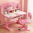 thumbnail image 2 of Floseru Kids Desk and Chair Set, Height Adjustable Kids Desk with Storage Drawers and Bookshelf, Ergonomic Table for Kid, Escritorio para NiñOs, 2 of 8