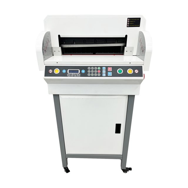 INTBUYING 18" 460mm Electric Heavy Paper Cutter Automatic Paper Cutting Machine Guillotine Trimmers