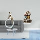 thumbnail image 2 of Estatua de niña,Estatuas de mujeres y niñas,figuritas decorativas elegantes,Escultura de arte abstracto,regalo creativo y moderno para el hogar.,Letrero de mesa,Decoración de escritorio, 2 of 8