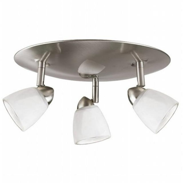 Cal Lighting SL-954-3RBKBRNS Track Lighting, Burnt Glass & Black