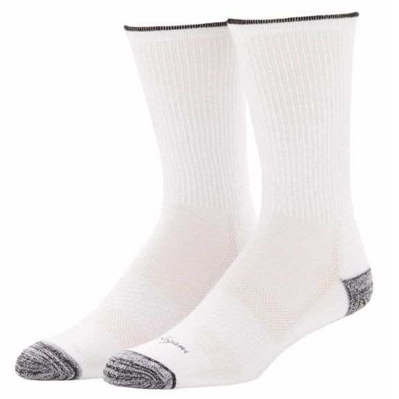 Ben Hogan Contrast Sole 2 Pack White Socks Men 12-15