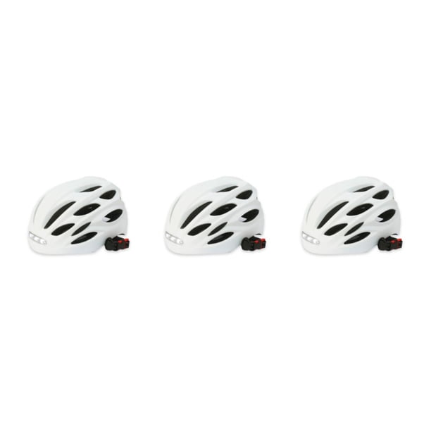 Cascos de Bicicleta Sonducket Impermeables Transpirables con Luz LED Color Blanco L Type1 NO1
