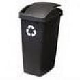 thumbnail image 3 of Rubbermaid, Swing Top Recycling Wastebasket, 12.5 gal, Black, 3 of 4