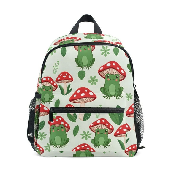 ALAZA Frog with Mushroom School Backpack Small Bookbag Mini Bags