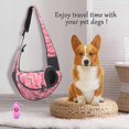thumbnail image 3 of Arnés para perros, bolsa para colgar en la parte delantera, bolso para cachorros y gatos, viaje de malla transpirable, adecuado para perros pequeños y medianos y bolsos de hombro para gatos - (camufl, 3 of 4
