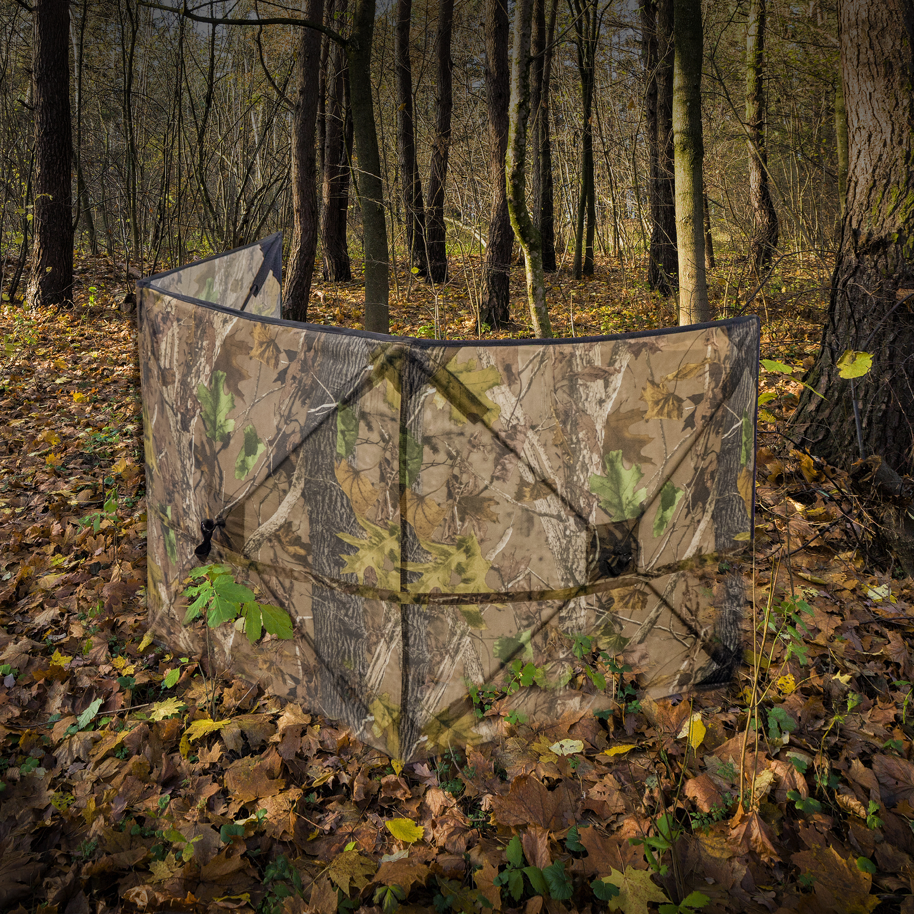 Hunting Blind for Turkey Pop Up Ground Blind Portable & Silent 3-Panel Hunting Ground Blinds for Deer Duck Turkey Hunting