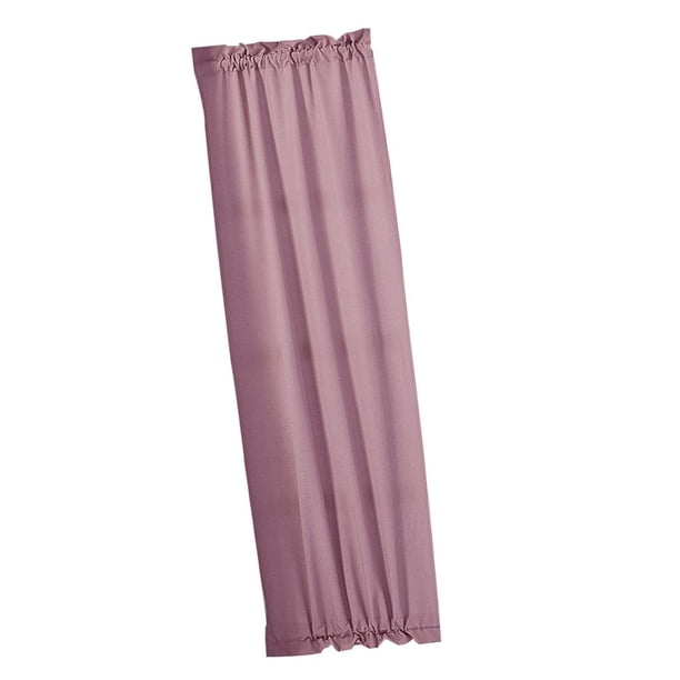 Cortina de Ventana Elegante Perfecl de 1 Panel Correa de Sujeción Incluida Bolsillo para Barra de 54x40 Pulgadas Rosa