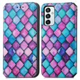 thumbnail image 2 of Compatible avec Samsung Galaxy M23 5g Étui Portefeuille Coloré avec Fente pour Carte en Cuir Pu Support Magnétique Blocage Rfid, 2 of 3