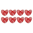 thumbnail image 1 of Unique Bargains 20Pcs Heart Shaped Rattan Ball Vase Filler Natural Rattan for Wedding Home Decoration Red 2 in, 1 of 5