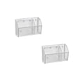 thumbnail image 2 of 2Pcs Pencil Holder Shelf For The Whiteboard 3-Grid Mesh Pen Holder For Refrigerator Organizer Locker Accessories Organizer, 2 of 4