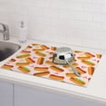 thumbnail image 6 of Yiaed Hot Dog In Heart Print Highly Absorbent Microfiber Kitchen Counter Mat, Dish Drying Pad for Dishes, Utensils, Pots and Pans, Large 18" x 24", 6 of 7