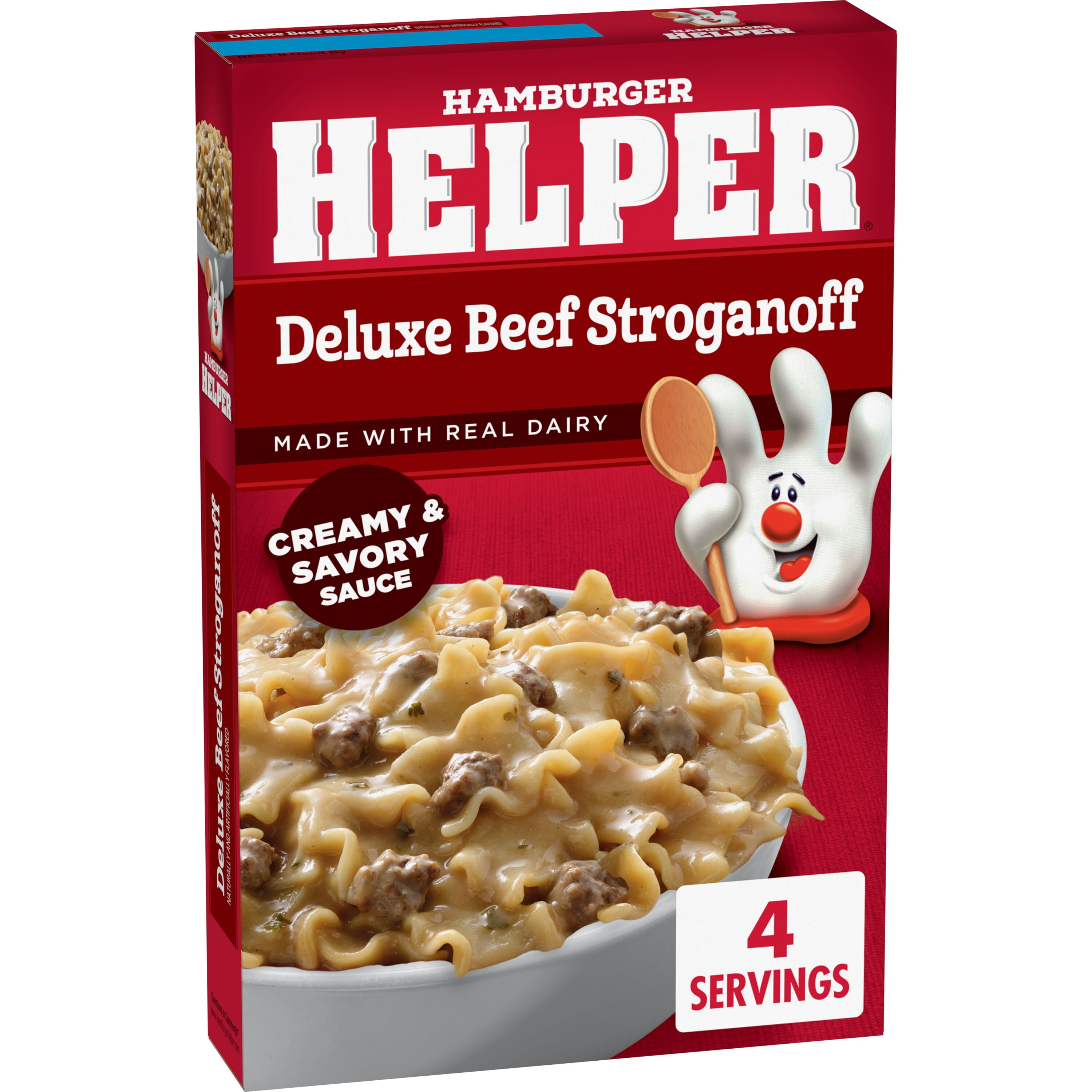 (12 pack) Hamburger Helper Deluxe Beef Stroganoff Pasta, 5.5 oz Box