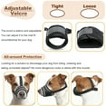 thumbnail image 4 of Dog Muzzles for Small Medium Large Dogs, Adjustable Breathable Mesh Dog Mouth Cover with Reflective Strips, Prevent Biting Barking Chewing, Allow Drinking Eating(XS), 4 of 9