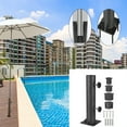 thumbnail image 2 of Necvior Outdoor Deck Umbrella Mount Bracket Replacement Clamps Deck Mount for Garden, 2 of 8