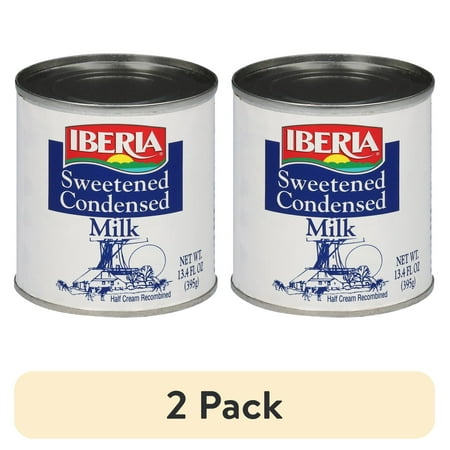 (2 pack) Iberia Sweetened Condensed Milk, 13.4 fl oz