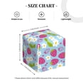 thumbnail image 4 of Yiaed Strawberry And Flowers Print Tissue Box Cover, PU Leather Decorative Organizer for Tabletop, Bathroom, Car, Office Creative Decorative, 4 of 7