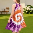 thumbnail image 4 of Robes d'Été Décontractées Robe d'Été Décontractée Filles Col Rond Sans Manches Robe Patchwork Robe Ludique Confortable Robe d'Été Décontractée Robes d'Été Mignonnes Robes d'Été Filles Robes d'Été, 4 of 6