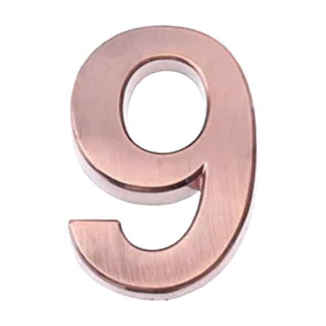 Modern House Numbers Mailbox Numbers 0-9 Self-Adhesive Street Door Home Address Metal Numbers For Outside Or Inside Signs Easy Install