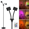 thumbnail image 6 of Keyinest Double-Head RGB Floor Lamp, Modern 360° Rotating Wave Projection Ambient Light with Remote Control for Living Room, Bedroom and Office, 6 of 12