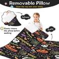 thumbnail image 3 of Halloween Spooky Words and Icons Pattern Toddler Nap Mats for Kids Preschool,50"x20" Sleeping Mat Bag or Kids,Toddler Sleeping Bag,Toddler Nap Mat or Daycare, 3 of 6