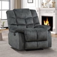 thumbnail image 6 of Bonzy Home Recliner Chairs for Living Room Manual Reclining Chair Single Sofa for Bedroom, Gray, 6 of 9