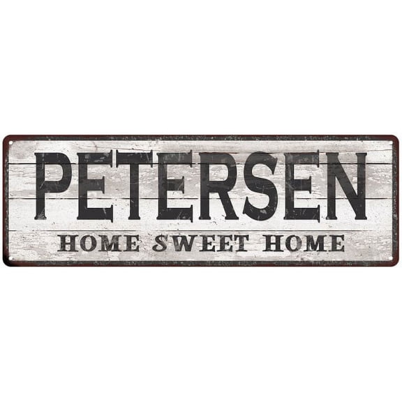 PETERSEN Home Sweet Home Country Look 6x18 Metal Sign 106180045884