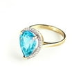 thumbnail image 7 of Galaxy Gold 14K Yellow Gold Natural Blue Topaz Ring - December Birthstone - Communication & Serenity - Sizes 5.5 to 11 - Fine Jewelry for Women, 7 of 7