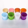thumbnail image 4 of Plastic Plants Pots Gardening Flower Pot with Drainage and Saucer, Set of 8, 4 of 5