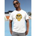 thumbnail image 2 of Ball Warrior Basketball Cartoon W Men White T-Shirt, Male x-Large, 2 of 4