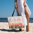 thumbnail image 6 of Gaeub Hello Spring Beach Travel Bag, Multi-Pocket Beach Bag, Summer Vacation Bag, Beach Essentials Tote, 6 of 7