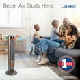 thumbnail image 6 of Lasko 42" Wind Curve Tower Fan with Nighttime Setting, Timer and Remote, Gray/Brown, T42954, 6 of 12