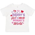thumbnail image 3 of Inktastic Valentine's Day I'm My Daddy's Girl and My Mommy's World Girls Toddler T-Shirt, 3 of 5