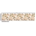 thumbnail image 2 of Ambesonne Leaf Fabric by the Yard Upholstery, Retro Leaf Silhouettes, 3 Yards, Army Green Tan Brown, 2 of 4