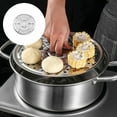 thumbnail image 1 of Steaming Rack Wide Application Easy to Clean Stainless Steel Grease-proof Long-lasting Canning Rack Kitchen Accessories, 1 of 8