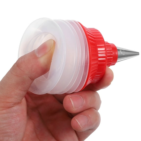 LEXSOMEO 2Pcs Cookie Icing Bottles Reusable Plastic Piping Bottle Icing Cream Squeeze Cake Decorating Supplies