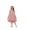 Pink, variant on Arshiner Girls Summer Dress Puff Sleeve High Low Swing Cassual Formal Dresses with Pocket